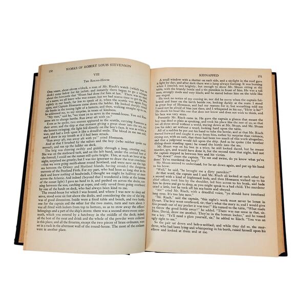 Vtg Set of 2 Book League of America Stevenson Clemens HC 1941 New York - Picture 7 of 16